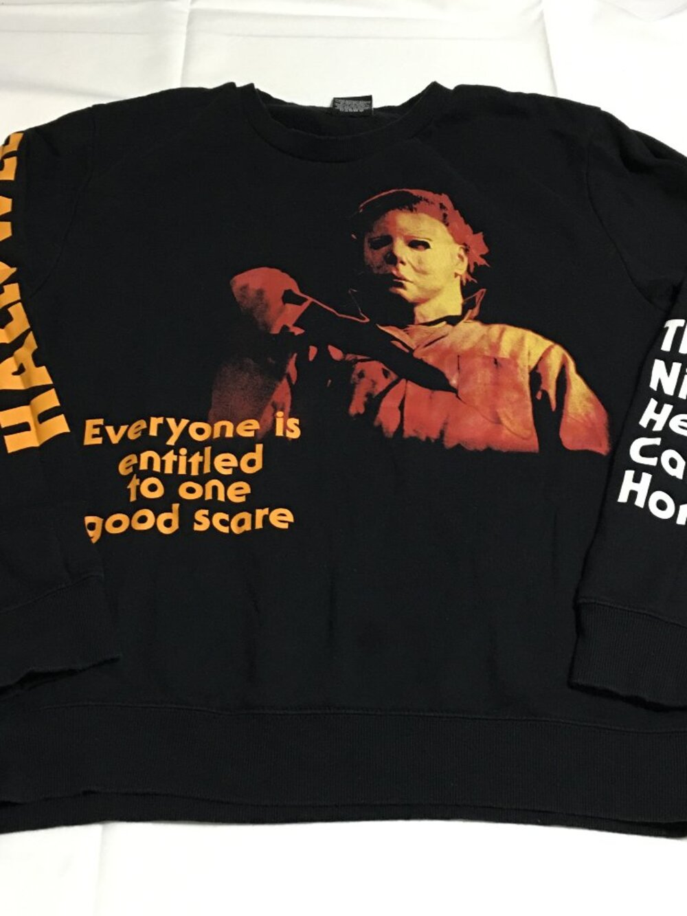 John Carpenter's Halloween Mens XL Sweatshirt Crewneck Black Micheal Myers